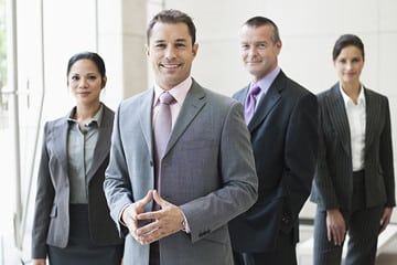 Group of senior business executives.